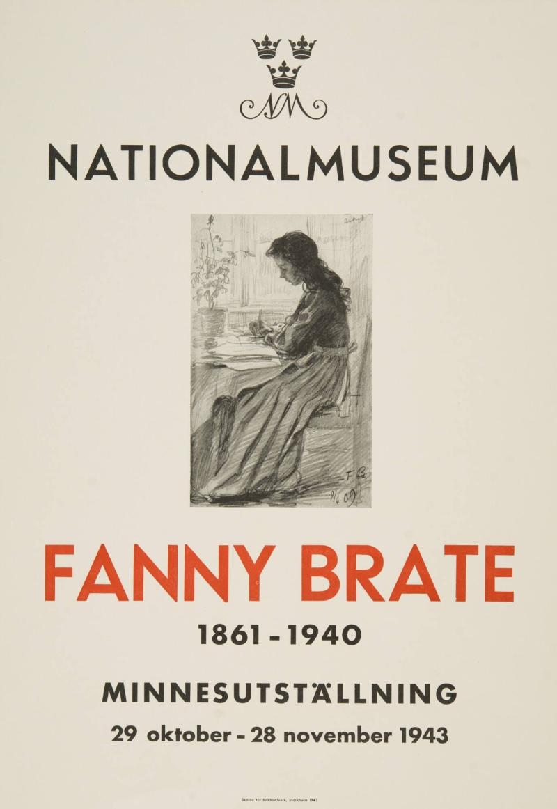 Nationalmuseum - Fanny Brate 1861-1940 Minnesutställning