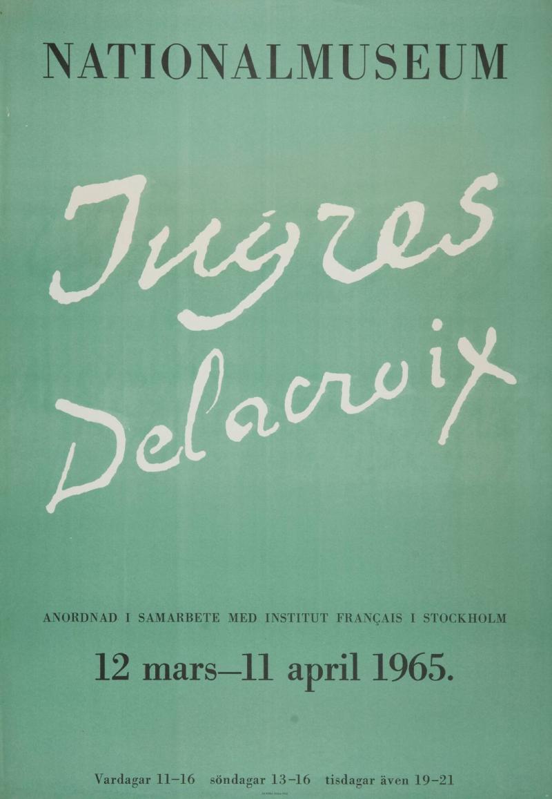 Nationalmuseum - Ingres, Delacroix 12 mars - 11 april 1965
