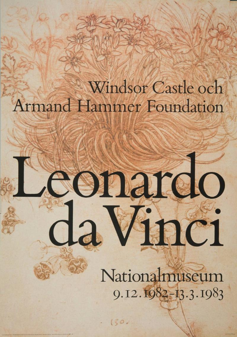 Leonardo da VInci. Windsor Castle and Armand Hammer Foundation. Nationalmuseum