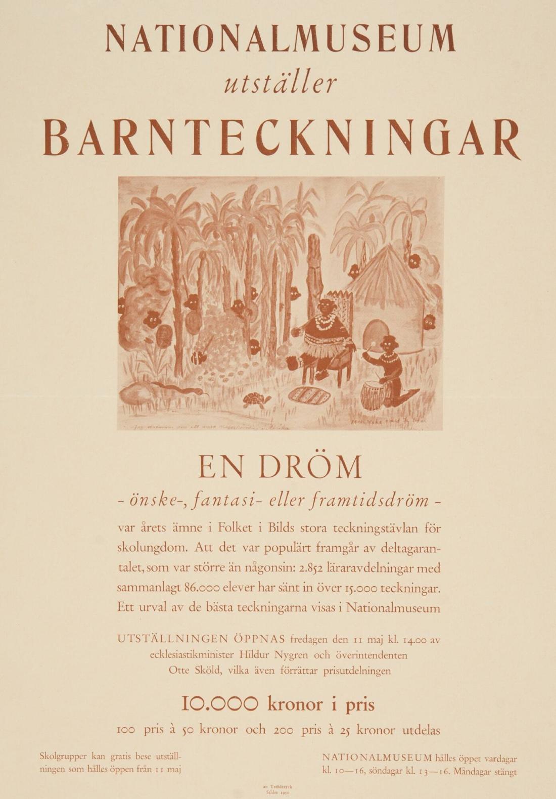 Nationalmuseum utställer Barnteckningar