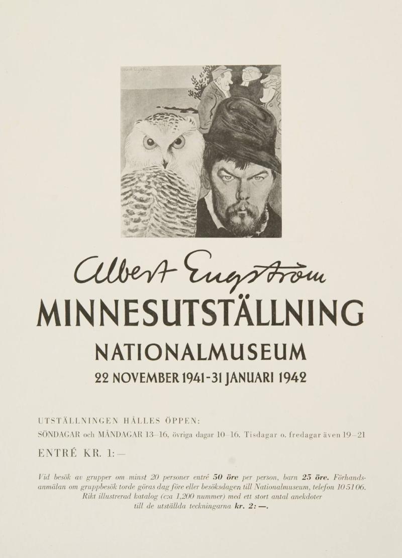 Albert Engström minnesutställning - Nationalmuseum