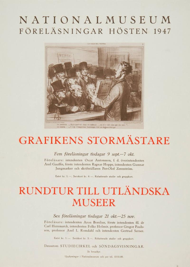 Nationalmuseum föreläsningar hösten