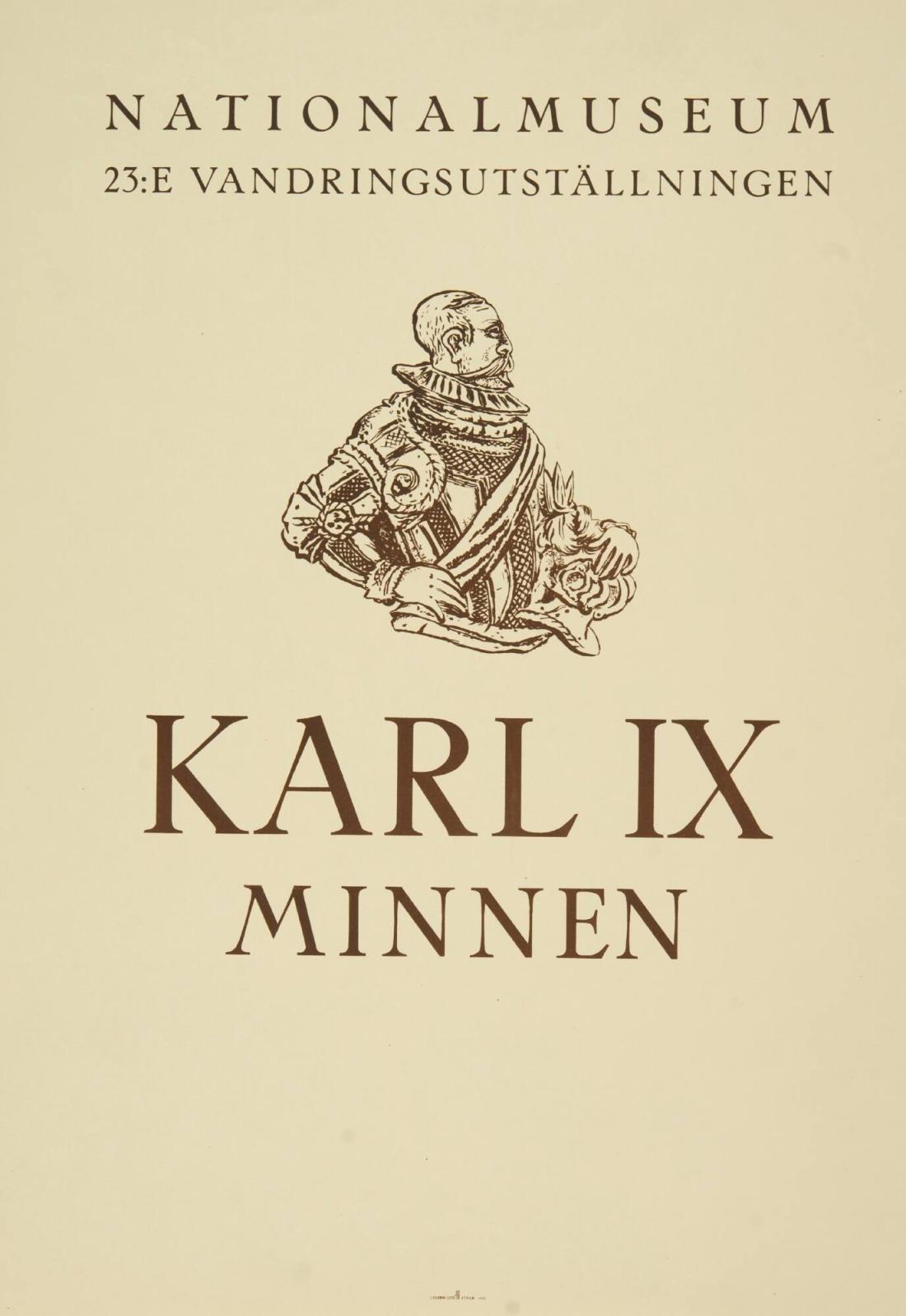 Nationalmuseum  - 23:e vandringsutställningen  Karl IX Minnen