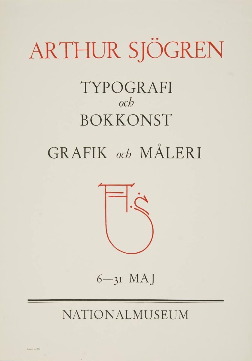 Arthur Sjögren - Typografi och Bokkonst. Grafik och Måleri - Nationalmuseum