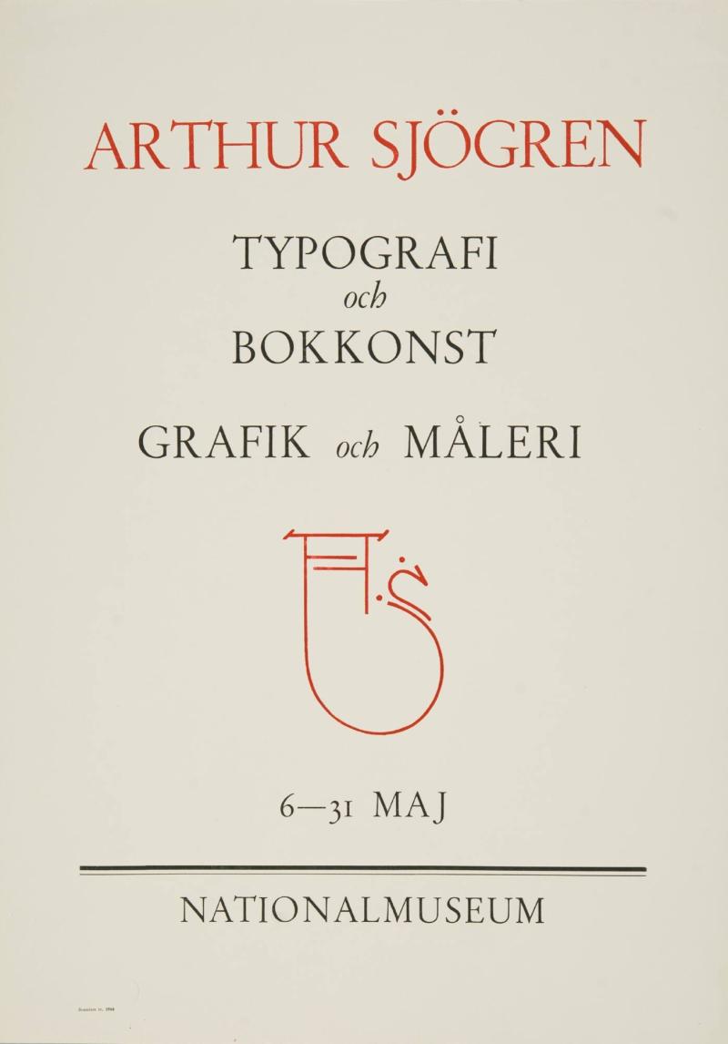 Arthur Sjögren - Typografi och Bokkonst. Grafik och Måleri - Nationalmuseum