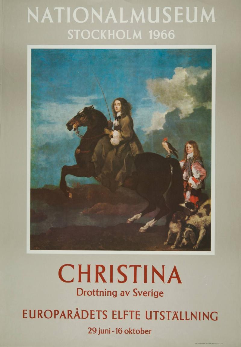 Nationalmuseum Stockholm 1966 - Christina. Drottning av Sverige / Europarådets elfte utställning 29 juni - 16 oktober.