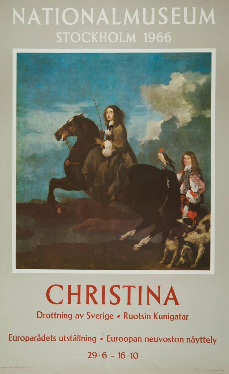 Nationalmuseum Stockholm 1966 - Christina. Drottning av Sverige / Europarådets elfte utställning 29 juni - 16 oktober.