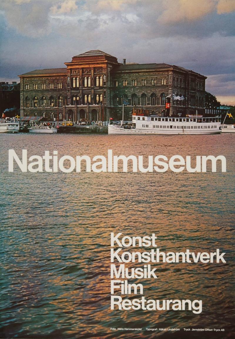 Nationalmuseum. Konst, Konsthantverk, Musik, Film, Restaurang