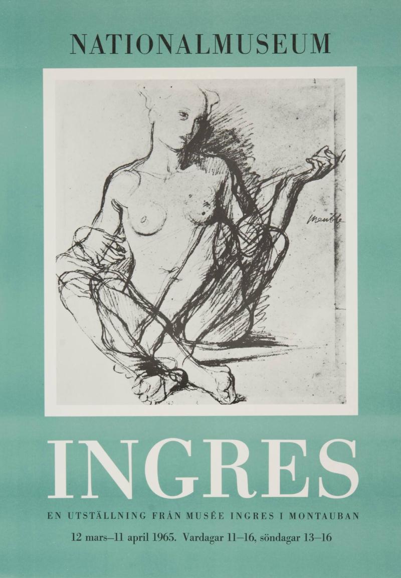 Nationalmuseum - Ingres 12 mars - 11 april 1965