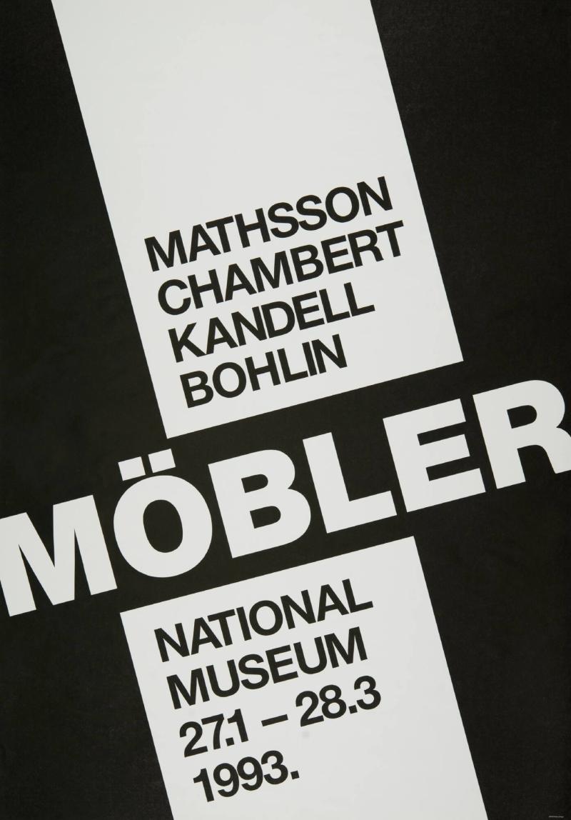 MÖBLER - Mathsson, Chambert, Kandell, Bohlin.  Nationalmuseum