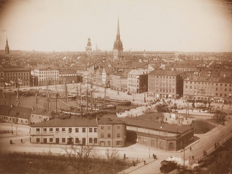 Slussen och Gamla stan från Södermalm