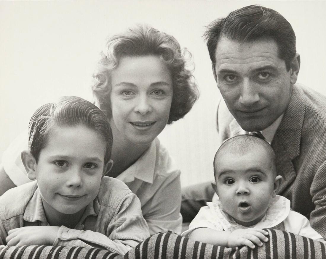 Gunnel Broström med sin familj