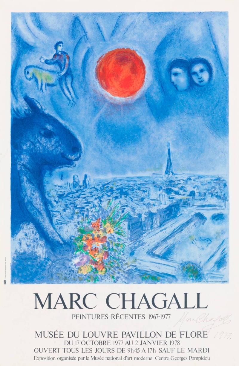 Marc Chagall, Peintures Récentes 1967-1977. Musée du Louvre