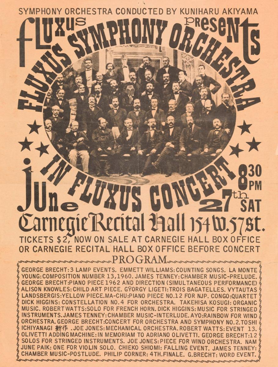 Fluxus presents: Fluxus Symphony Orchestra in Fluxus Concert, Carnegie Recital Hall