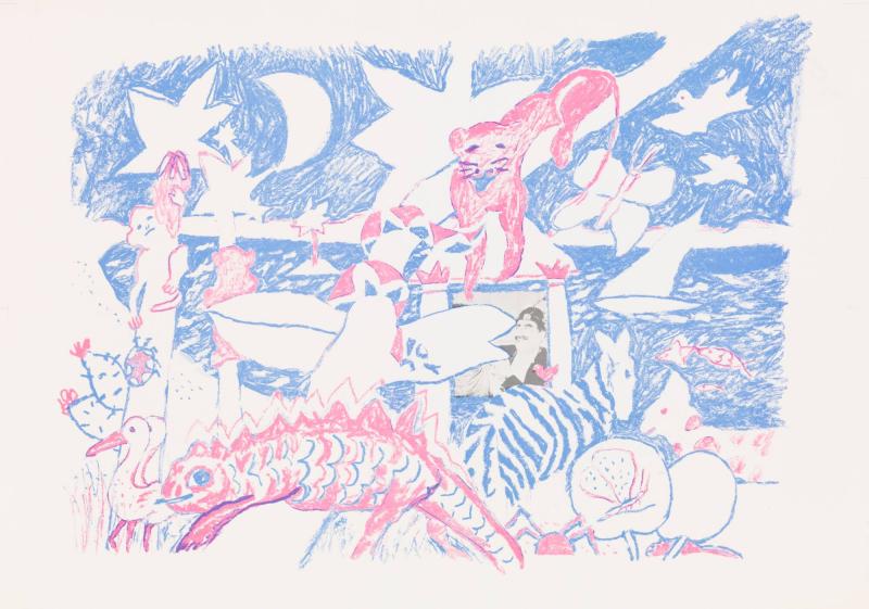 Förlaga till affisch till Barnfilmklubben vid Moderna Museet