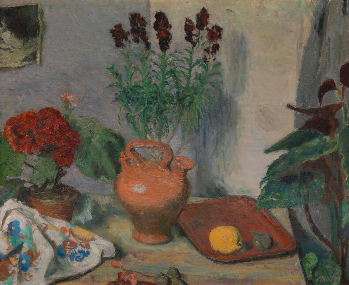 Nature morte med lackviol