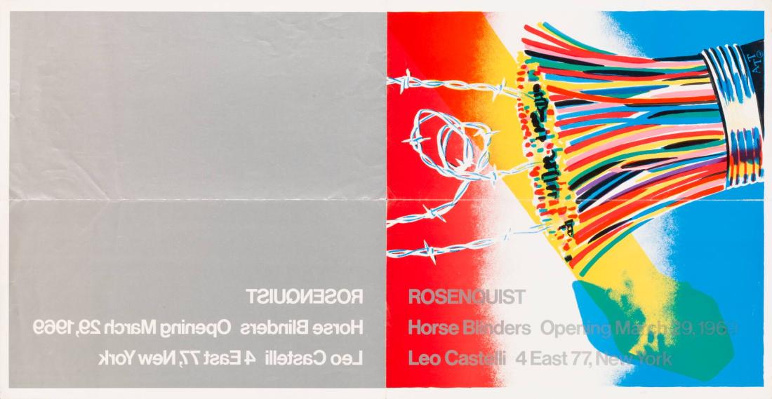 Rosenquist - Horse Blinders - March 1969. Leo Castelli, New York