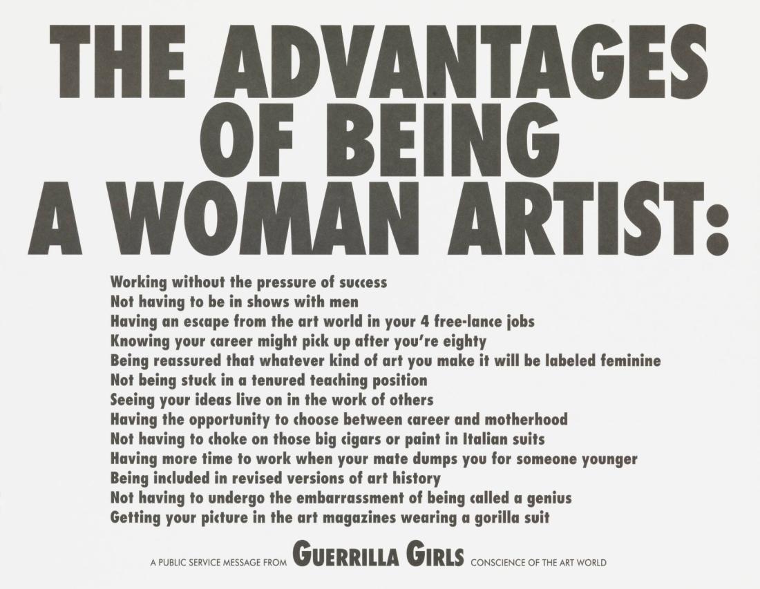 The Advantages of Being a Woman Artist