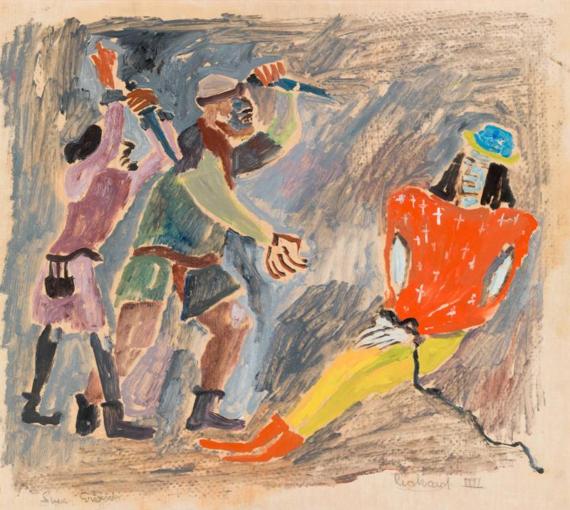 Scenskiss till teaterpjäsen Richard III