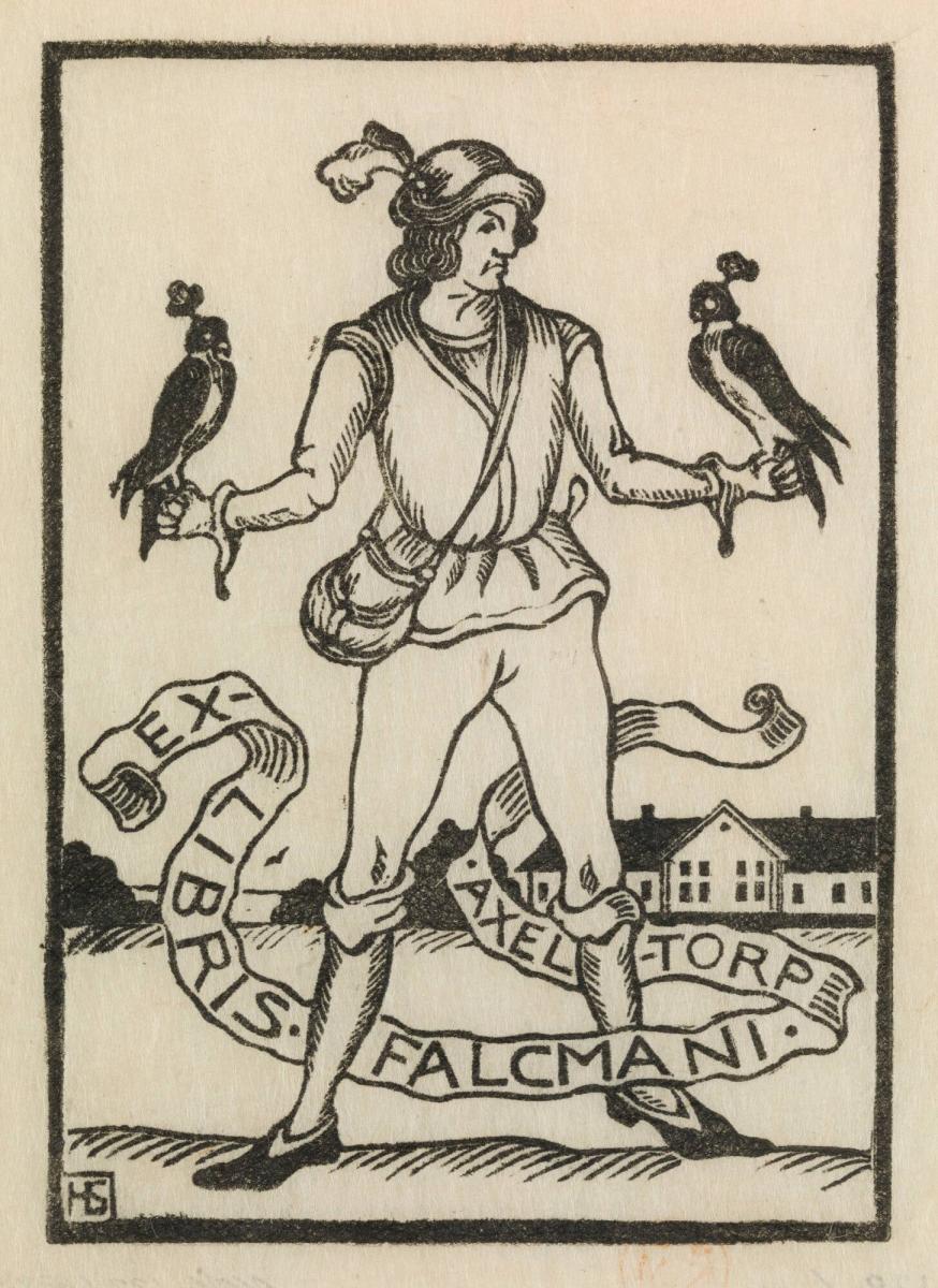 Exlibris Falcmani Axeltorp