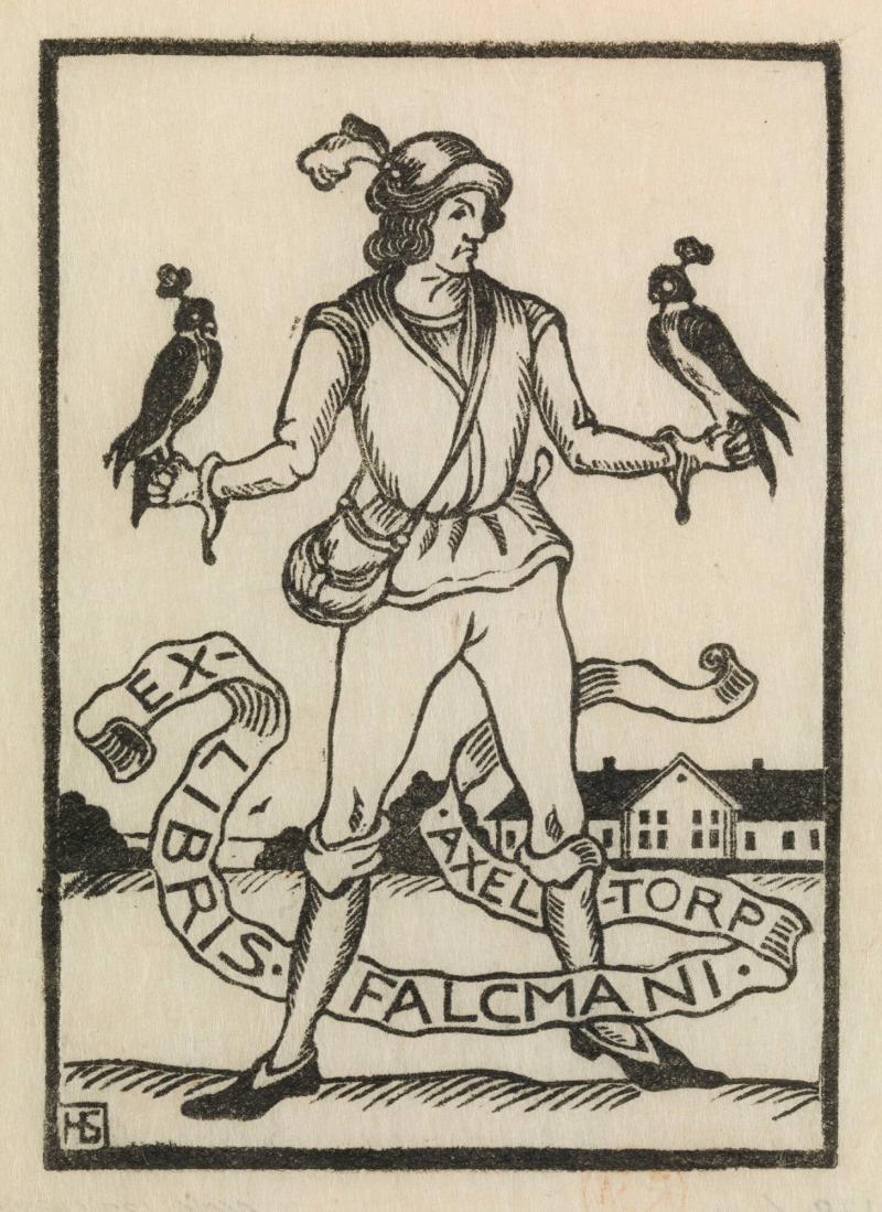 Exlibris Falcmani Axeltorp