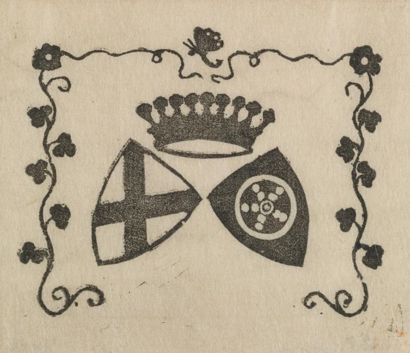 Exlibris för Sofie Gräfin New York v. Wartenburg