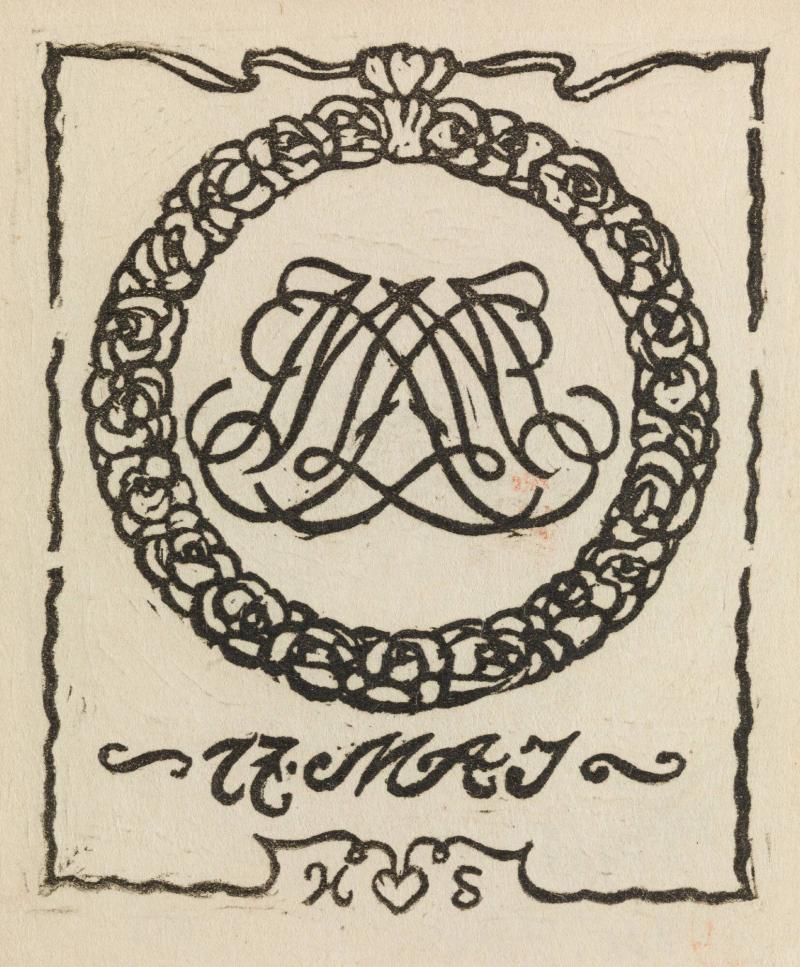 Exlibris för M. Foss