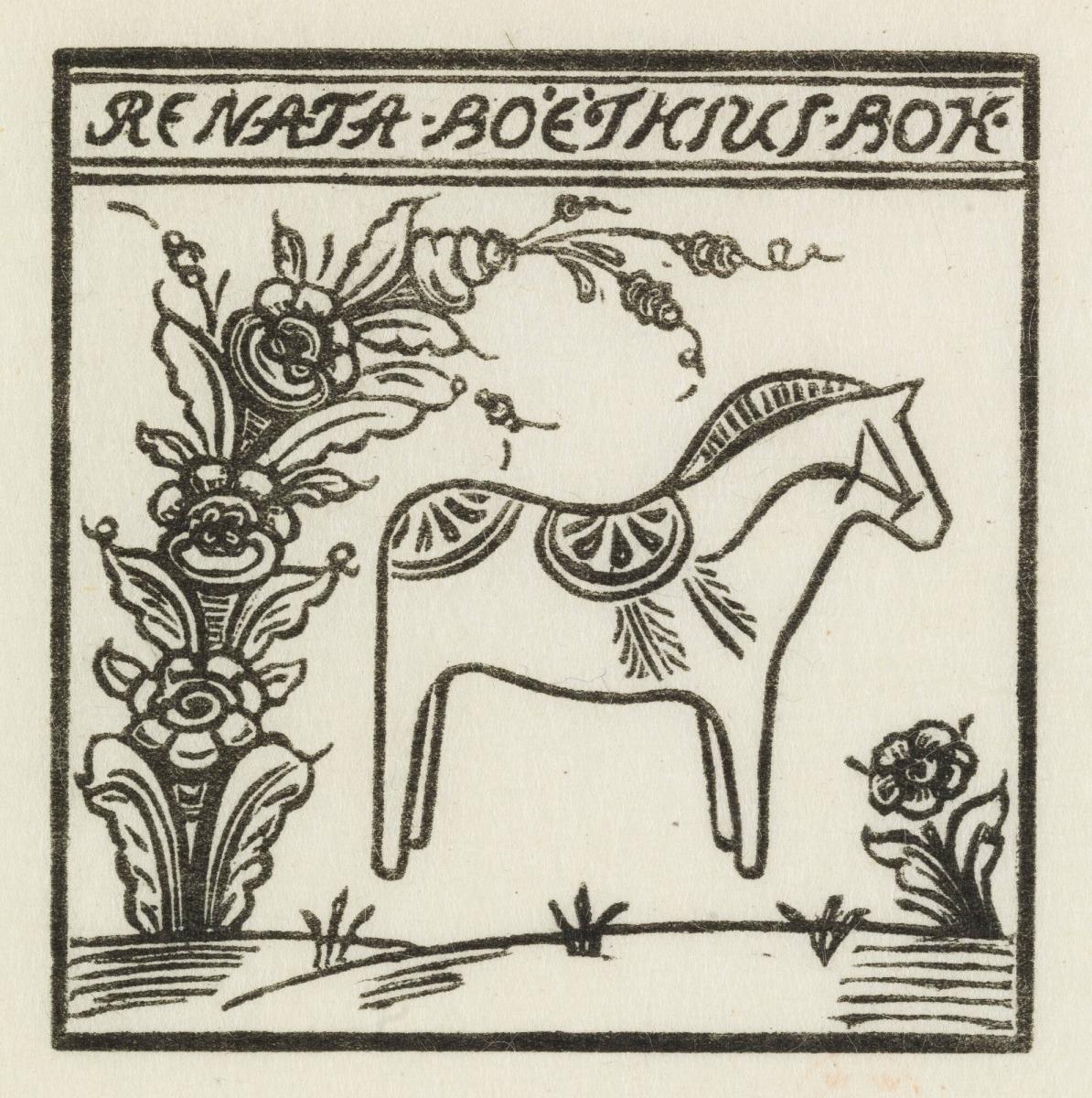 Exlibris: Renata Boethius Bok