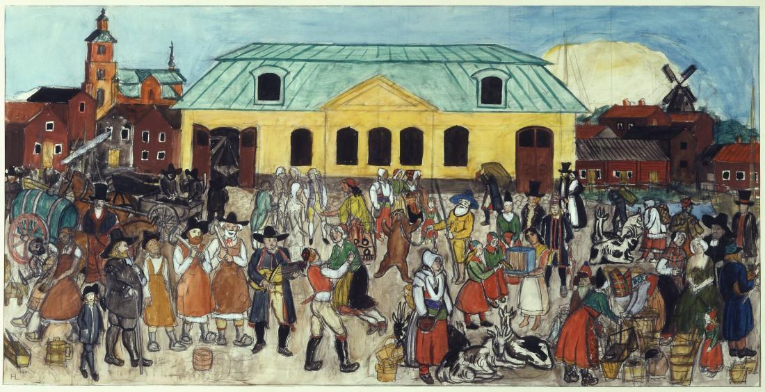 Marknadsliv i gamla tiders Falun