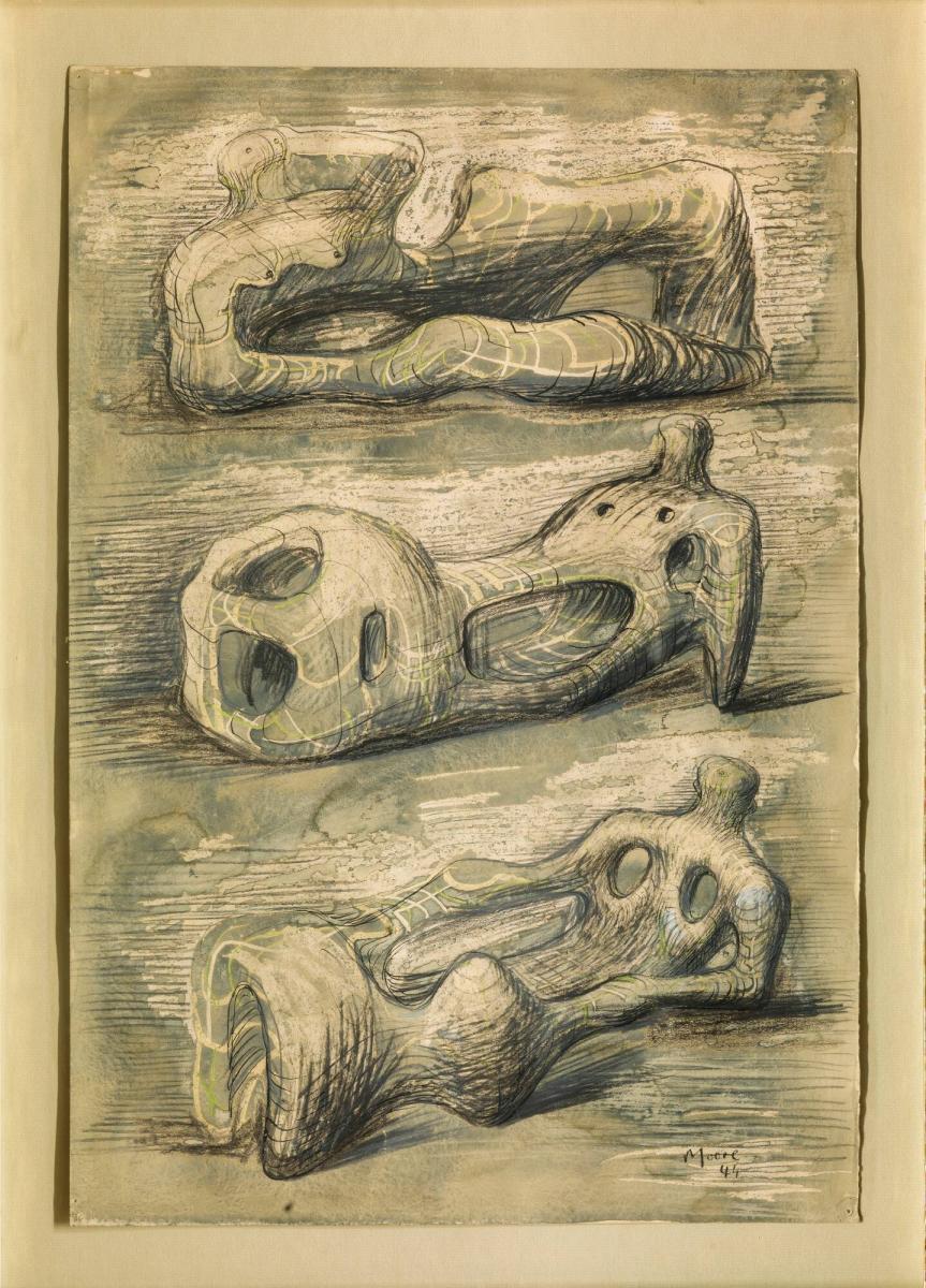 Three Studies for Reclining Figures