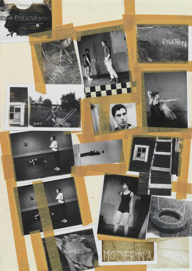 Original collage for Moderna Museet poster "Five New York evenings"