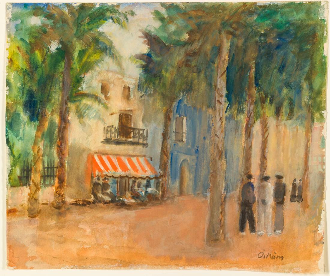 Afton över El Paseo, Spanien