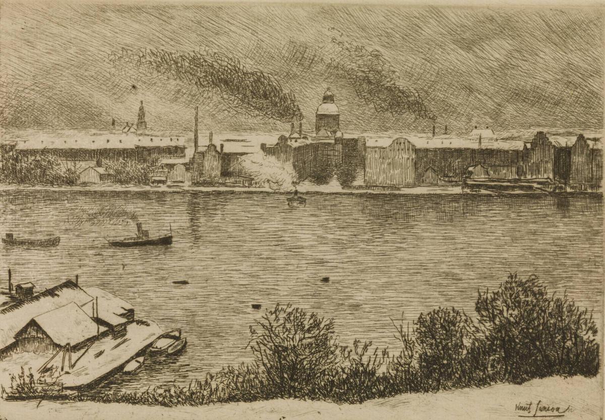 Kungsholmen en vinterdag (utsikt från söder)