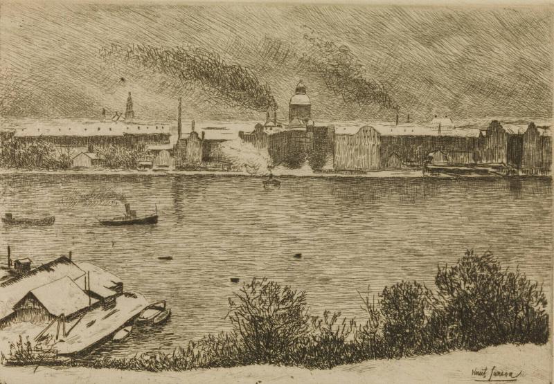 Kungsholmen en vinterdag (utsikt från söder)