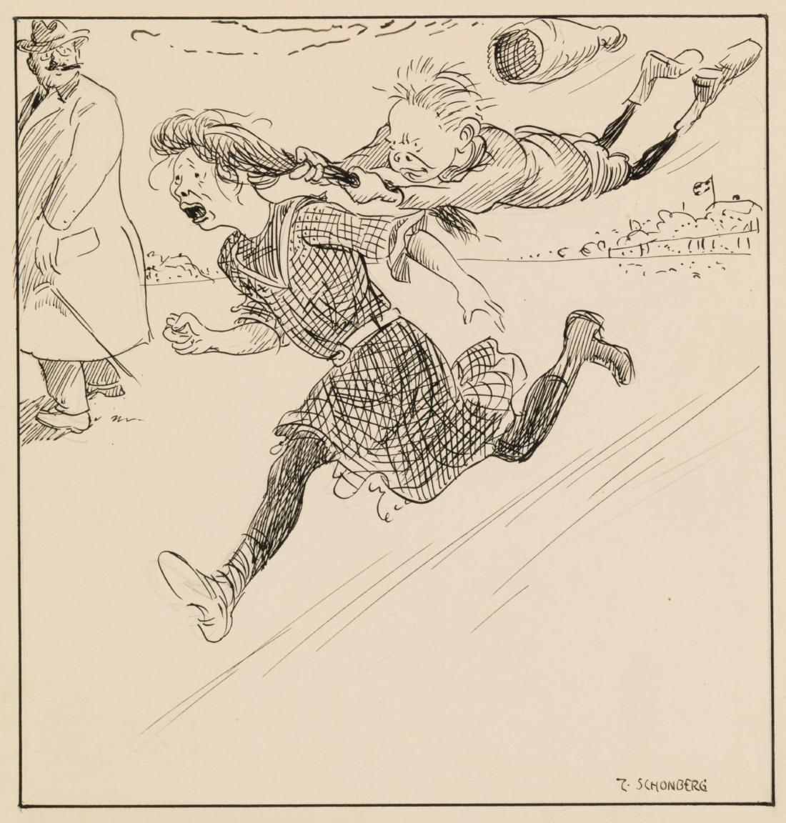 Illustration till en novell av Gustaf Janson, 1912