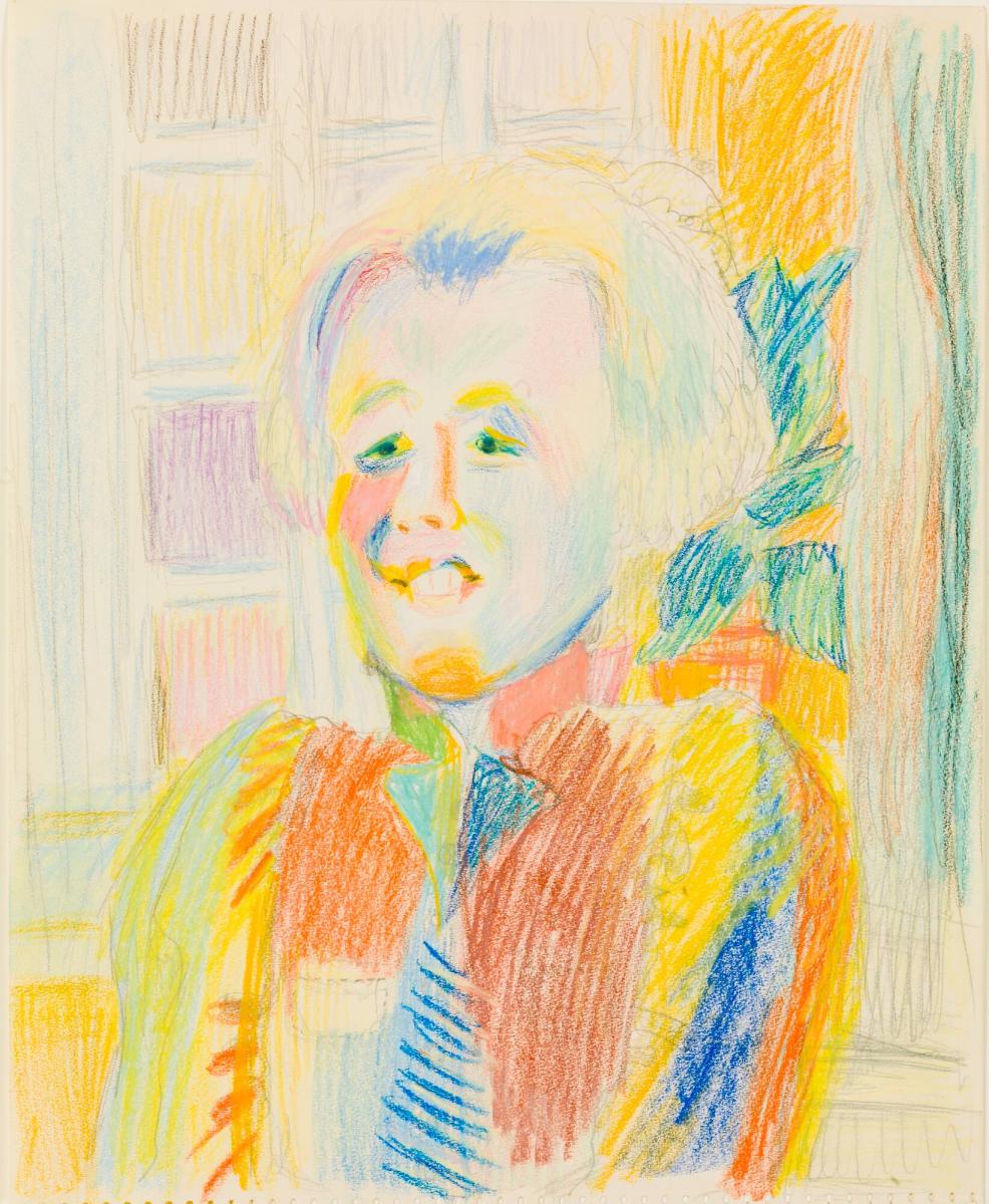 Porträtt av Sigrid Hjertén-Grünewald på sjukhuset