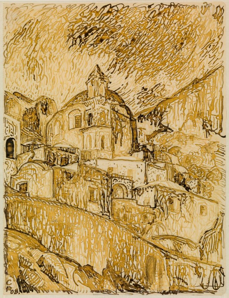 Italiensk bergstad 1908