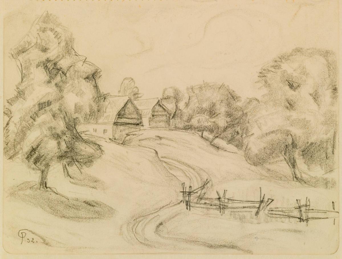 Landskapsstudie från Wörthersee (Kärnten), 1932