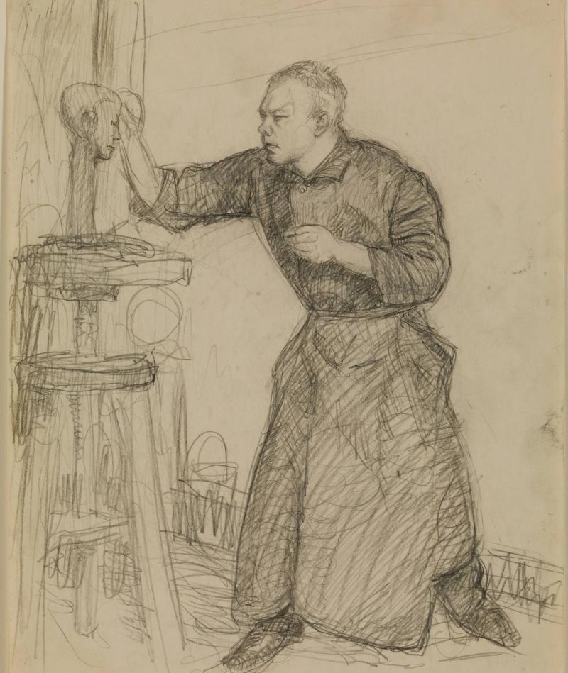 Skulptören Halvar Frisendahl