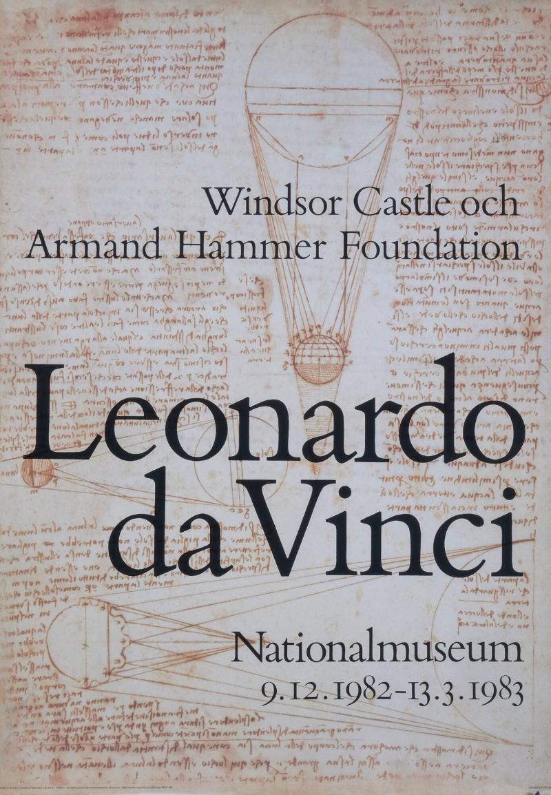 Leonardo da VInci. Windsor Castle and Armand Hammer Foundation. Nationalmuseum