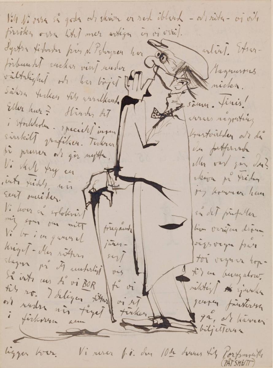 Brev till Essan o Uno Stallarholm den 29.1.29 sid 3