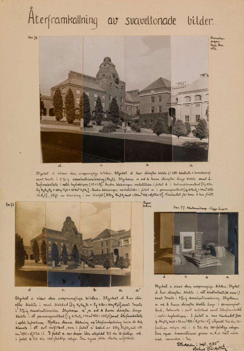 Återframkallning av svaveltonade bilder