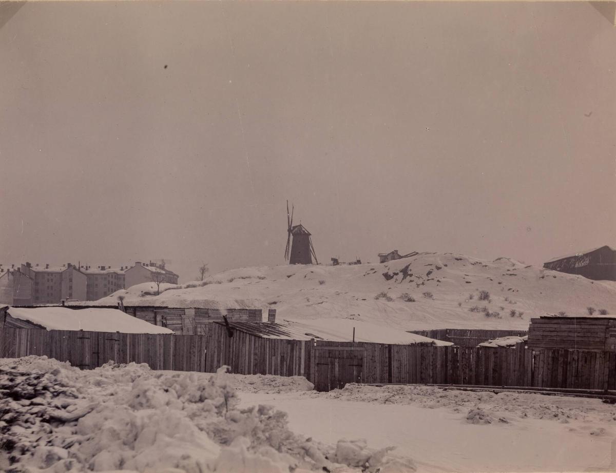 Vy över Erikbergsområdet, Stockholm