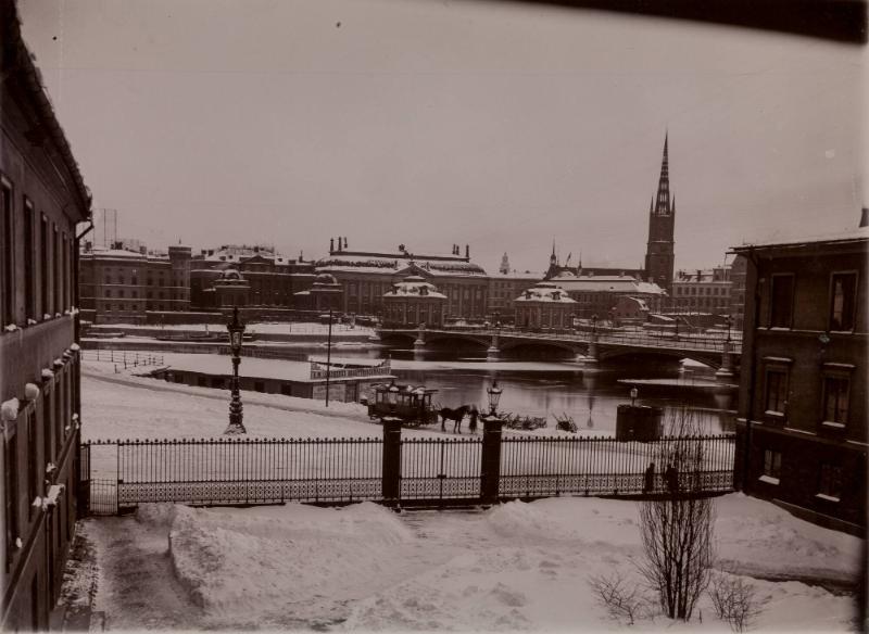 Utsikt mot Riddarhuset från Konstakademiens gamla hus