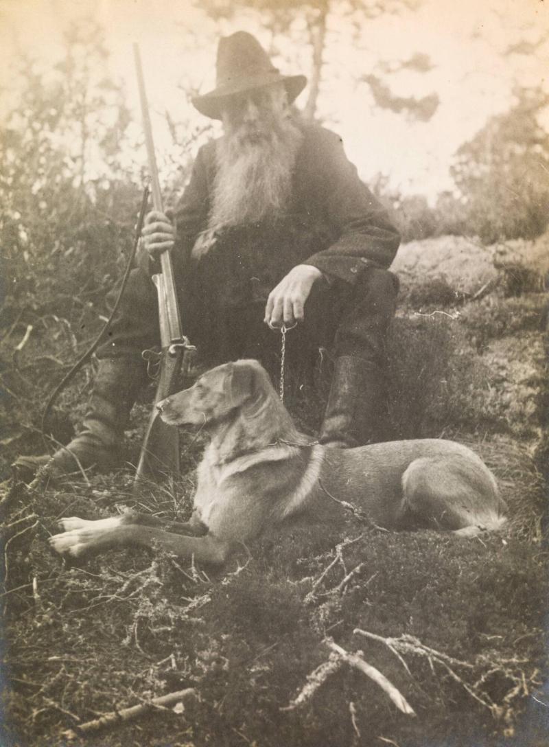 Jägare med hund