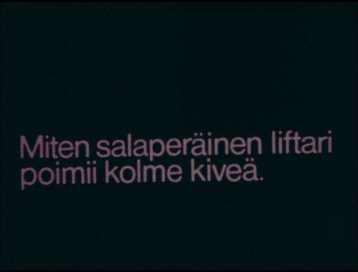Miten salaperäinen liftari poimii kolme kiveä