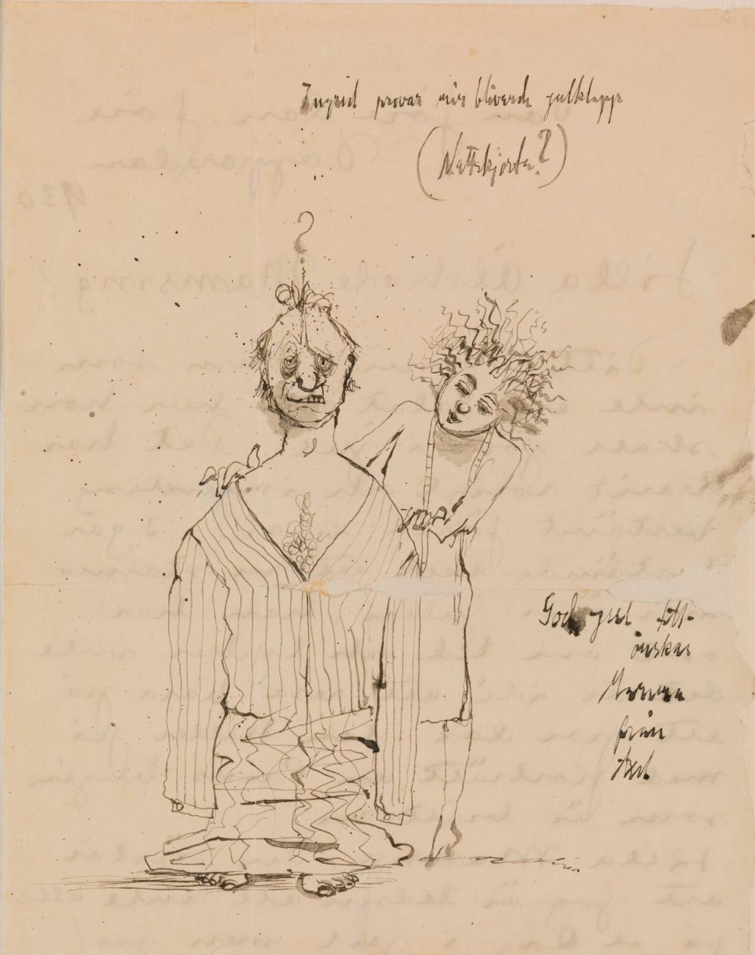 Ingrid provar min blivande julklapp