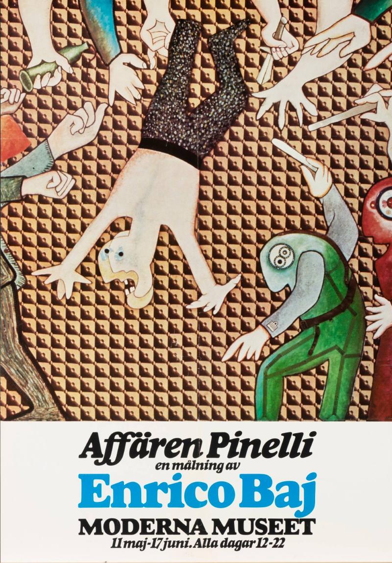 "Affären Pinelli en målning av Enrico Baj Moderna Museet"
