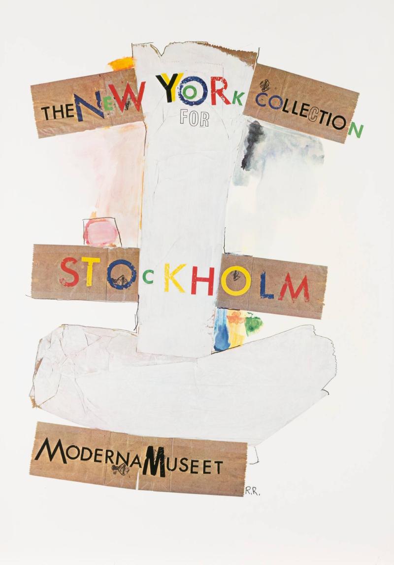 The New York Collection for Stockholm Moderna Museet. Sign. R. R. (Robert Rauscenberg)