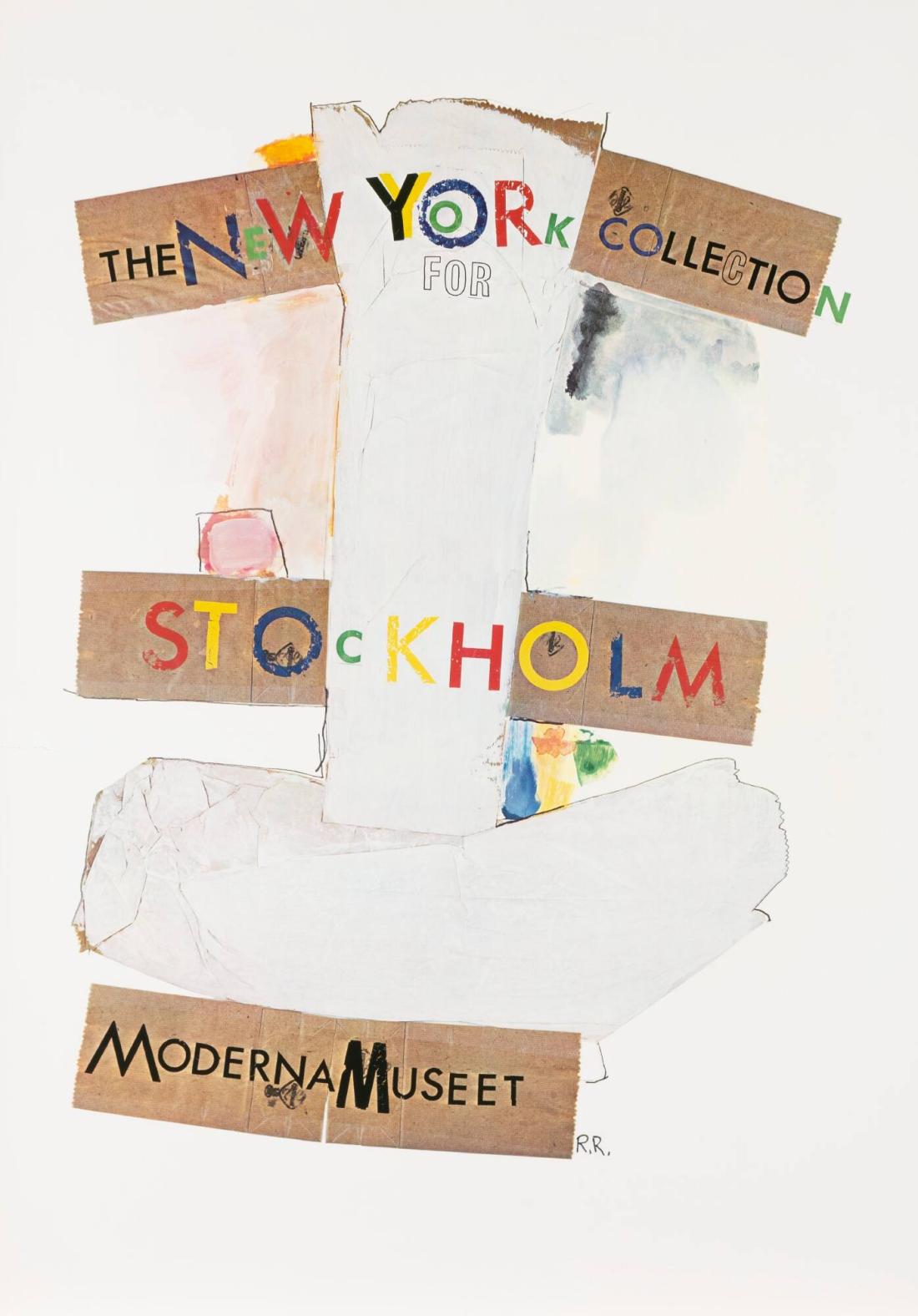 The New York Collection for Stockholm Moderna Museet. Sign. R. R. (Robert Rauscenberg)